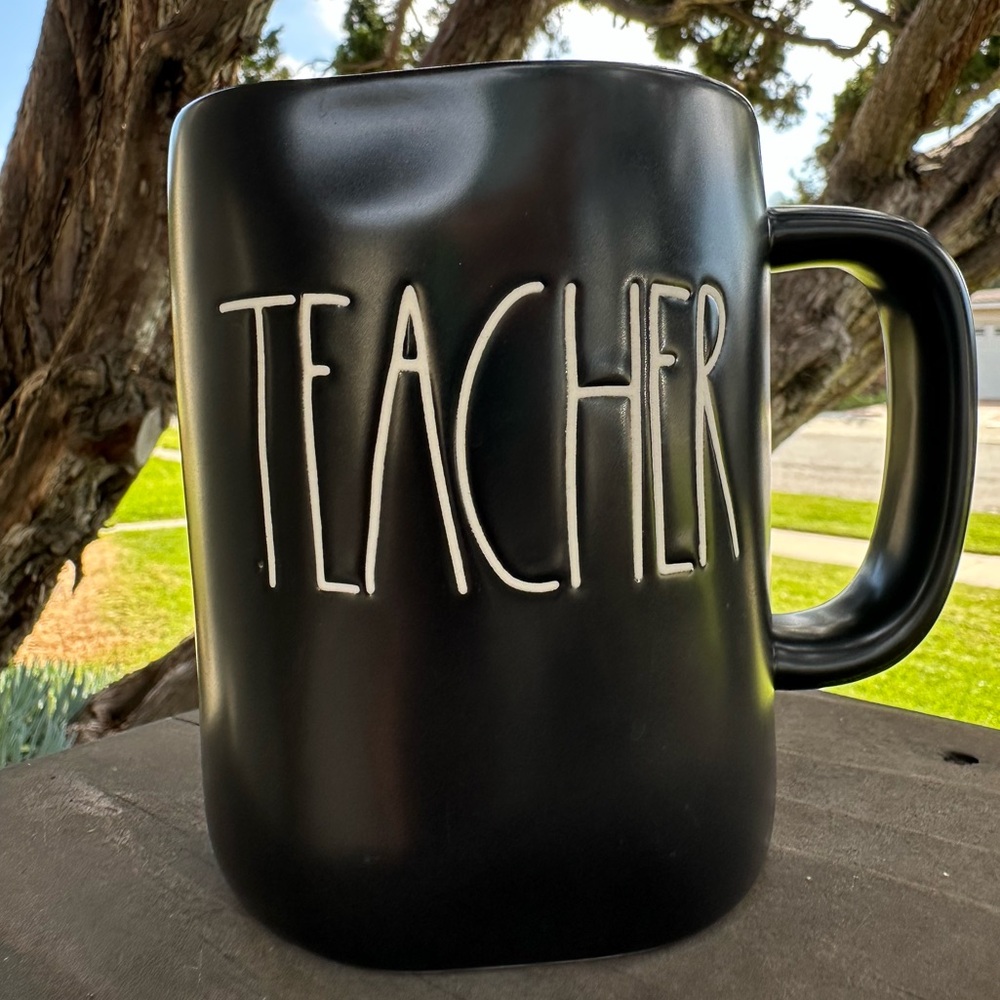 RAE DUNN Teacher Mug Black 14 oz